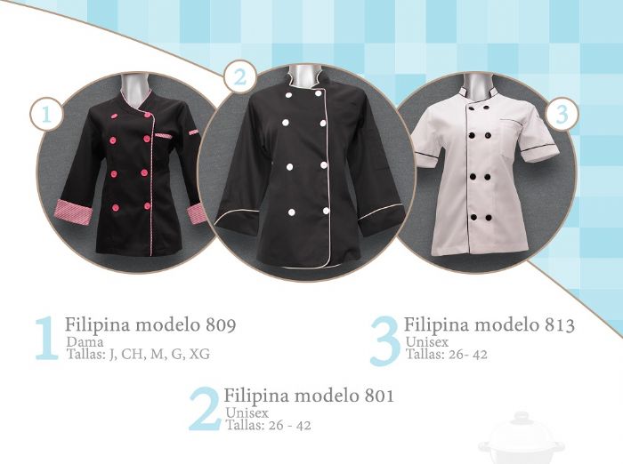 Filipinas y pantalones para chef  - c-uniforms